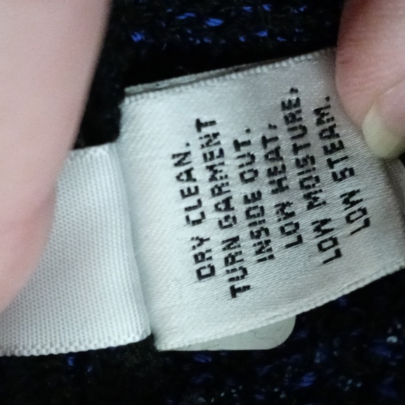 St. John Navy Blue Textured Tweed Midi Skirt - Picture 6 of 7